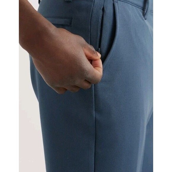 Quince Ultra Stretch 24/7 Smart Chino Ocean Blue Dress Pants Size 30X30 Neutral - Picture 12 of 12
